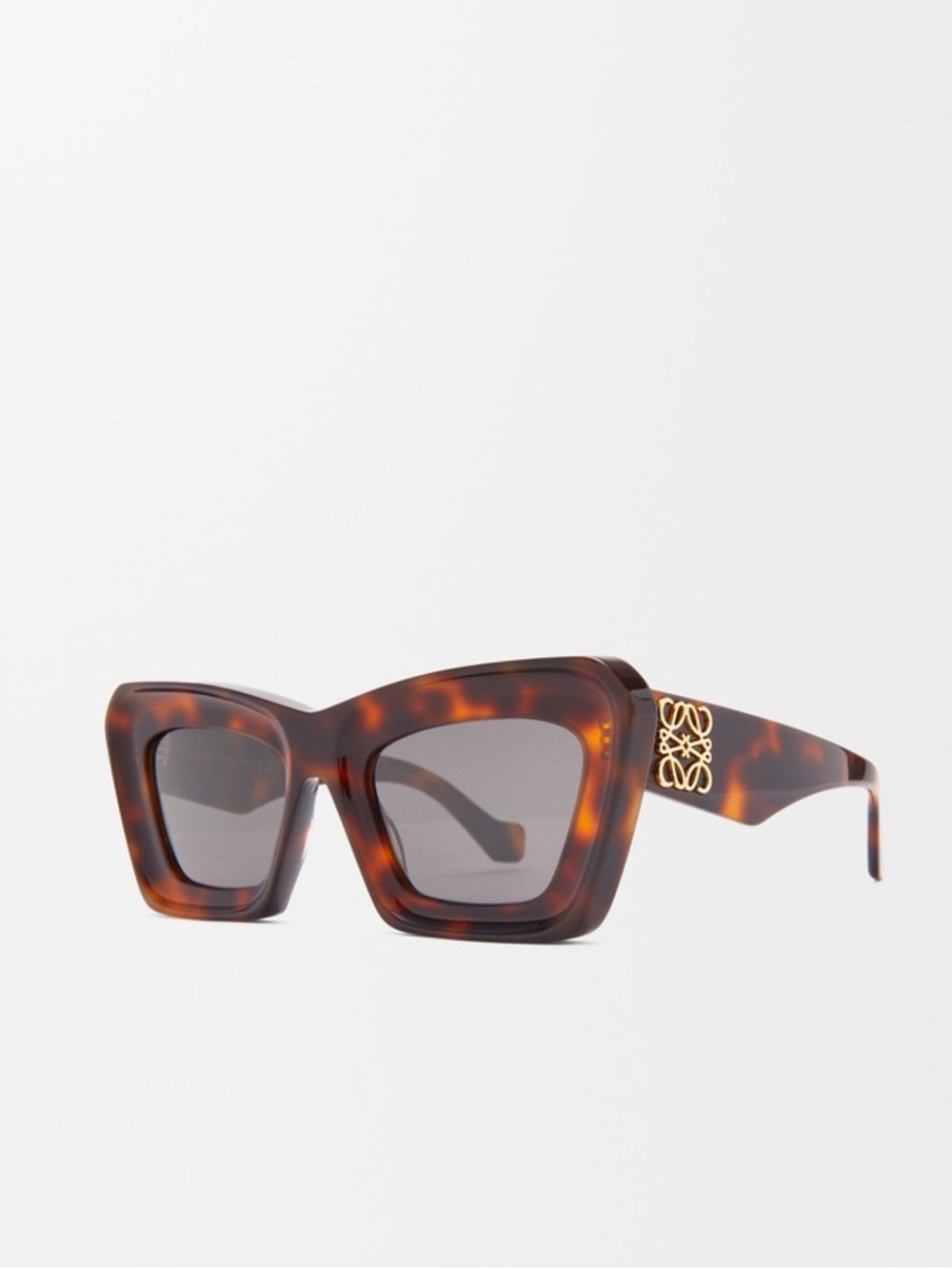 Loewe Tortoiseshell Brown & Gold Oversized Square Sunglasses - Picture 8 of 9
